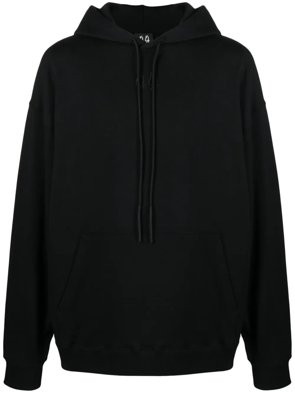 44 LABEL GROUP Hoodie met geborduurd logo Zwart