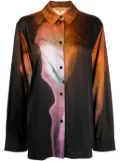 Stine Goya Sophia abstract-pattern print shirt - Brown