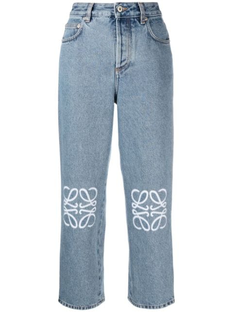 LOEWE Anagram cropped jeans