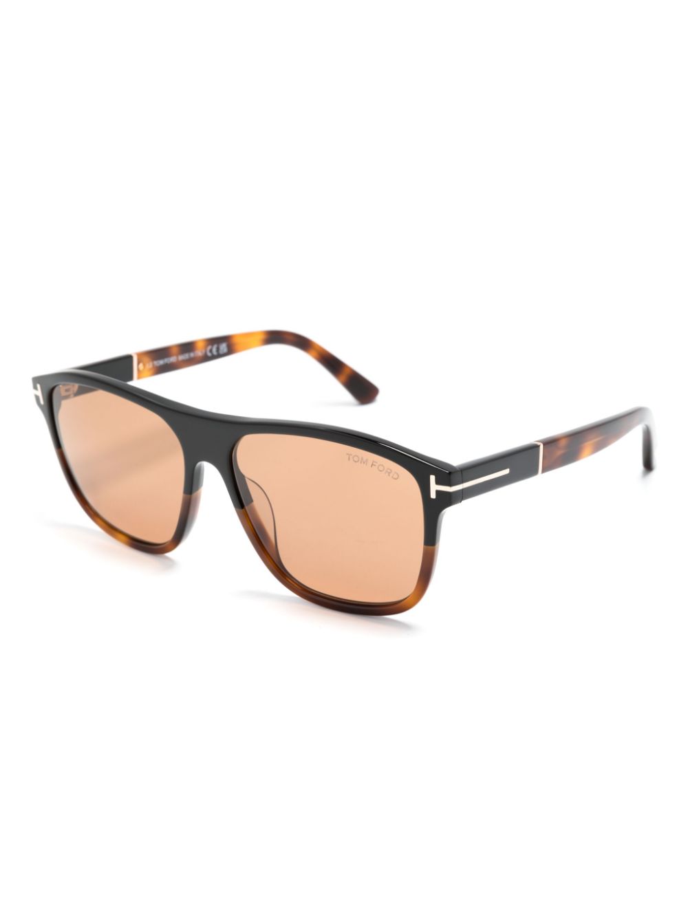 TOM FORD Eyewear Frances zonnebril met vierkant montuur - Bruin