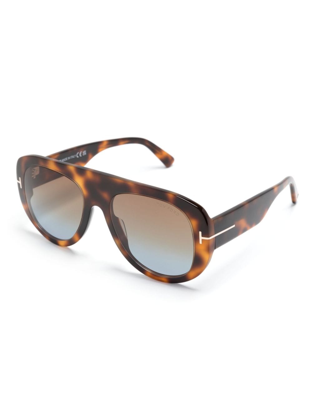 TOM FORD Eyewear Cecil tortoiseshell D-frame sunglasses - Bruin