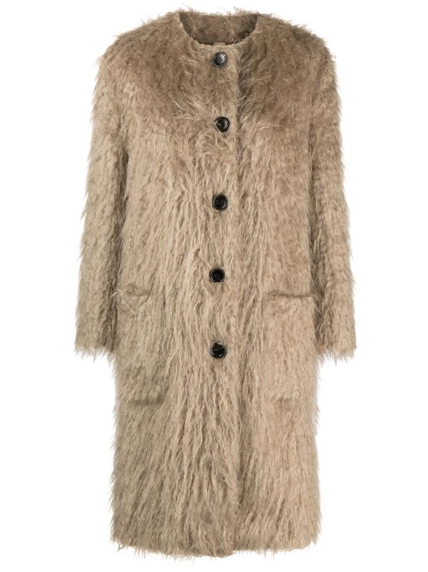 Gucci faux cheap fur coat