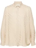 Saint Laurent polka-dot silk shirt - Neutrals