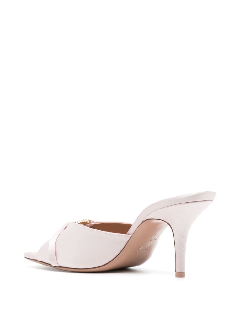 Shop Malone Souliers Patricia 70mm Satin Mules In Pink