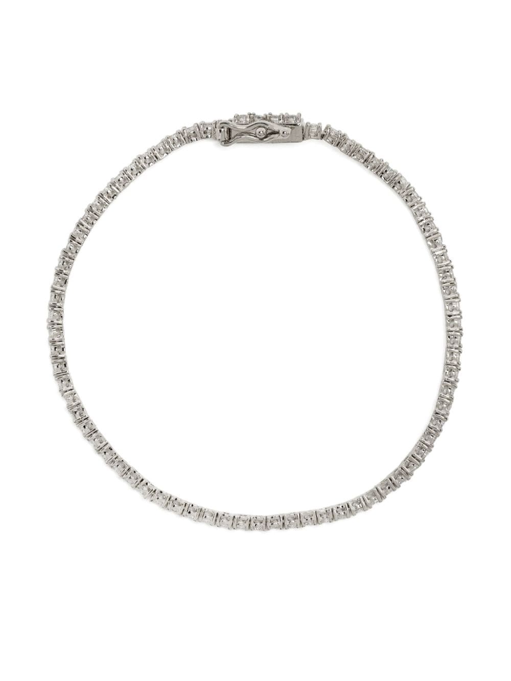 crystal-embellished tennis bracelet