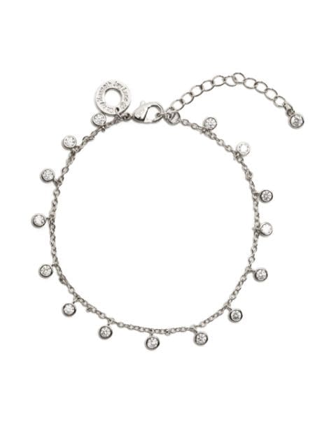 Kenneth Jay Lane logo-charm cable-chain link bracelet