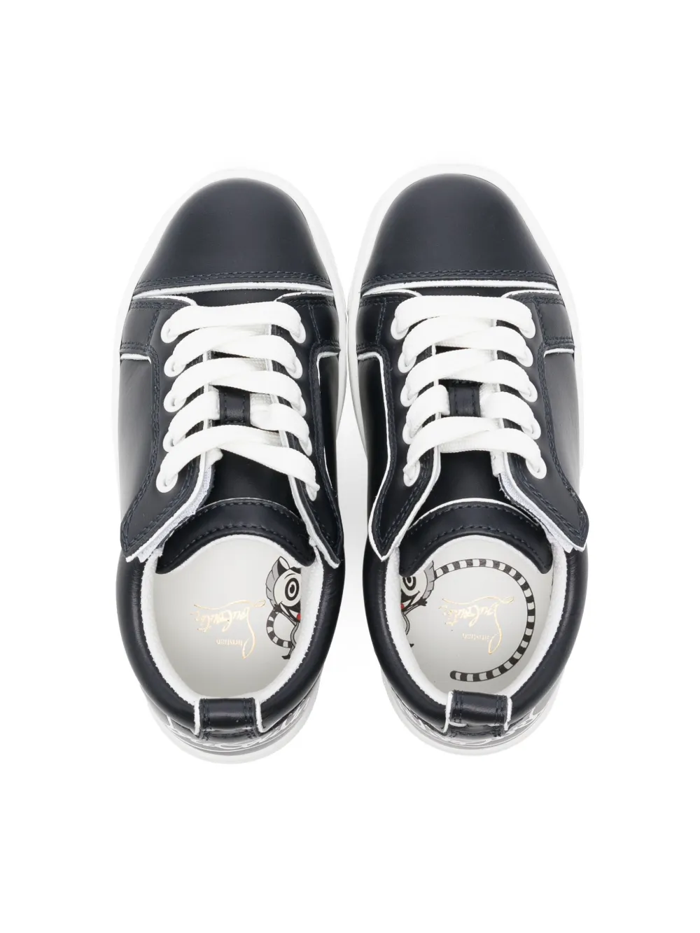 Christian Louboutin Kids Funnyto two-tone sneakers Blue
