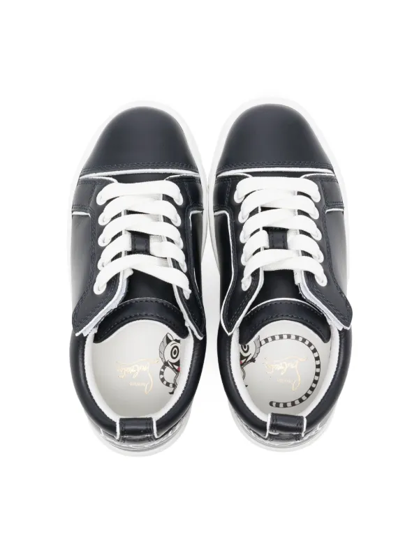 Christian Louboutin Kids Funnyto two-tone Sneakers Blue