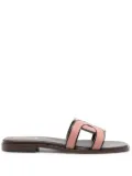 Tod's logo-strap slide sandals - Brown