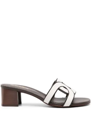 Tod's レザーサンダル | ブラウン | FARFETCH JP