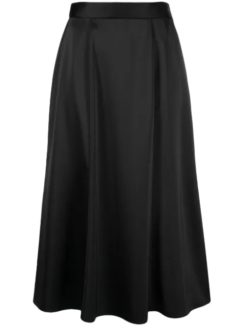 Roberto Collina A-line satin midi skirt