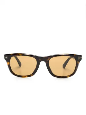 TOM FORD Eyewear スクエアフレーム サングラス | ブラック | FARFETCH JP