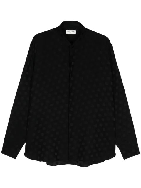 Saint Laurent polka-dot silk shirt