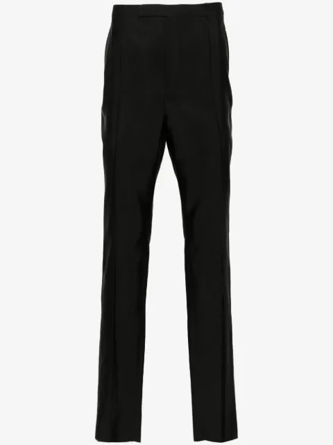 Saint Laurent pantalones de vestir con tiro alto