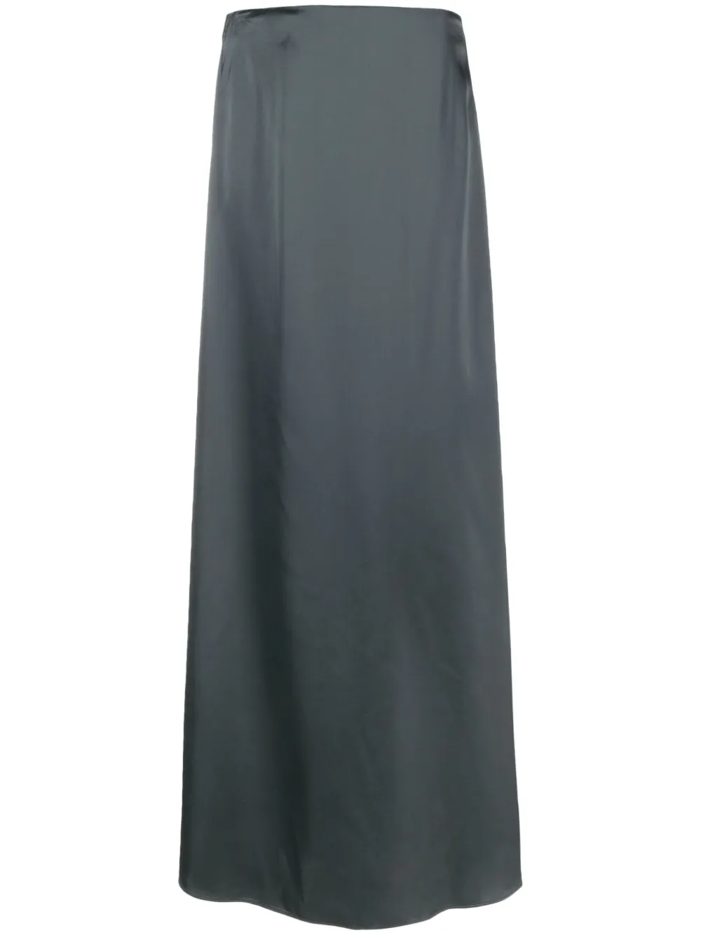 Fabiana Filippi High waist rok met satijnen afwerking Grijs