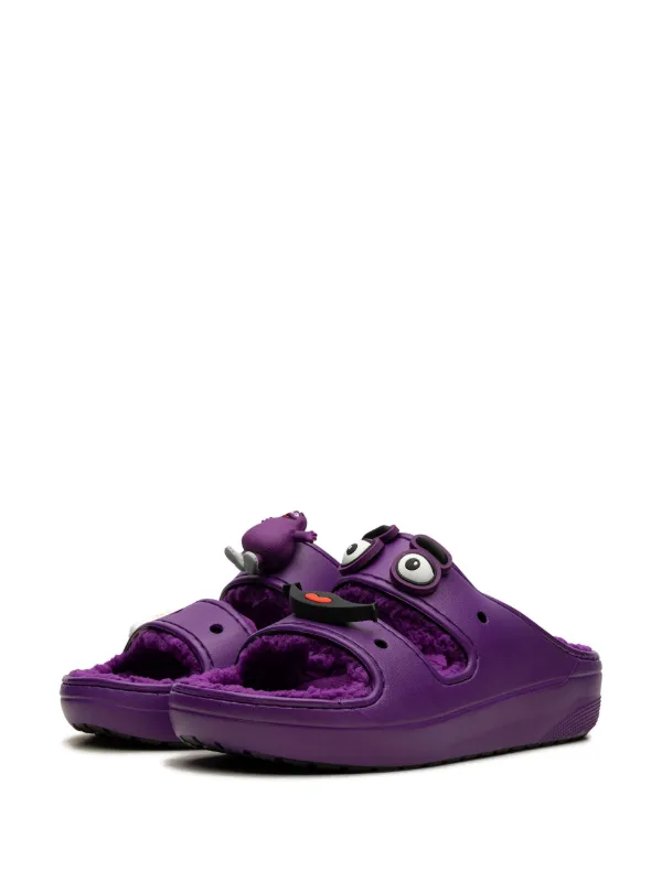 Crocs x McDonalds Grimace Cozzzy Sandals | Purple | FARFETCH