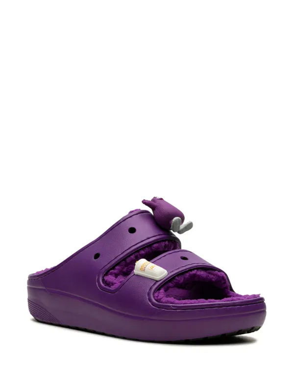 Crocs x McDonalds Grimace Cozzzy Sandals | Purple | FARFETCH