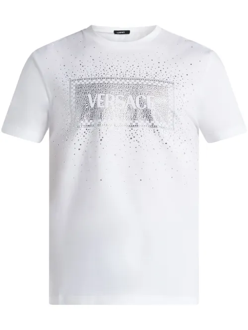 T-shirt Crystal '90s Vintage Logo - Versace - Modalova