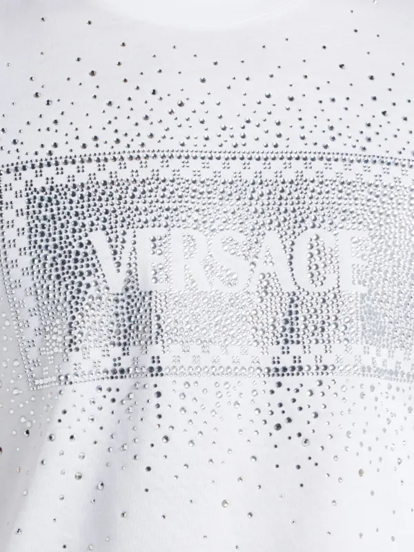 Versace Crystal '90s Vintage Logo T-shirt | White | FARFETCH