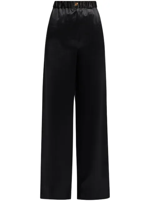 Versace wide-leg silk trousers