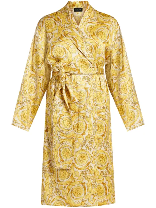 Robe de chambre à imprimé Barocco - Versace - Modalova