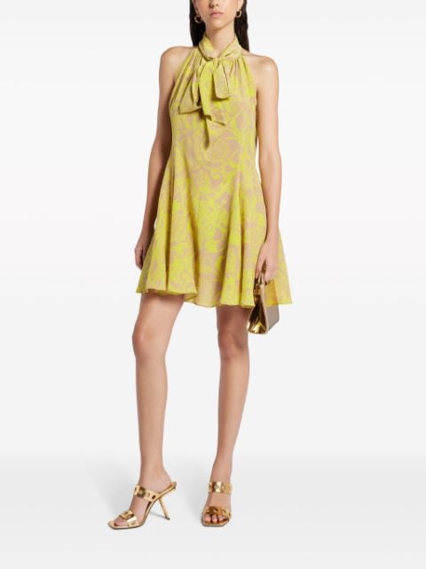 Barocco silk minidress