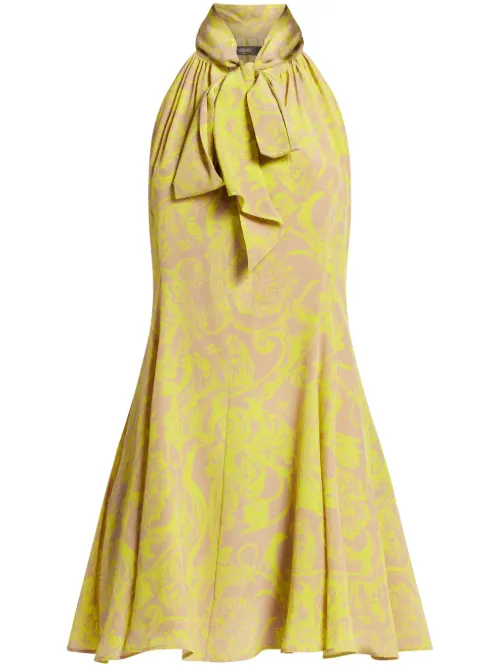 Versace robe courte Barocco - Jaune - Versace - Modalova