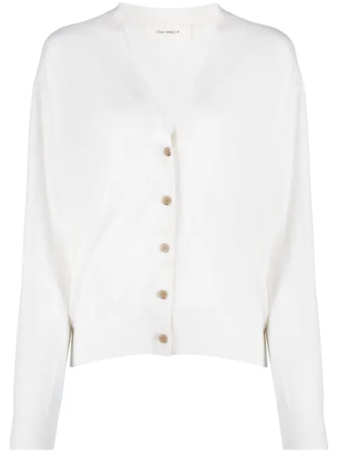 Lisa Yang — Cia buttoned V-neck cardigan