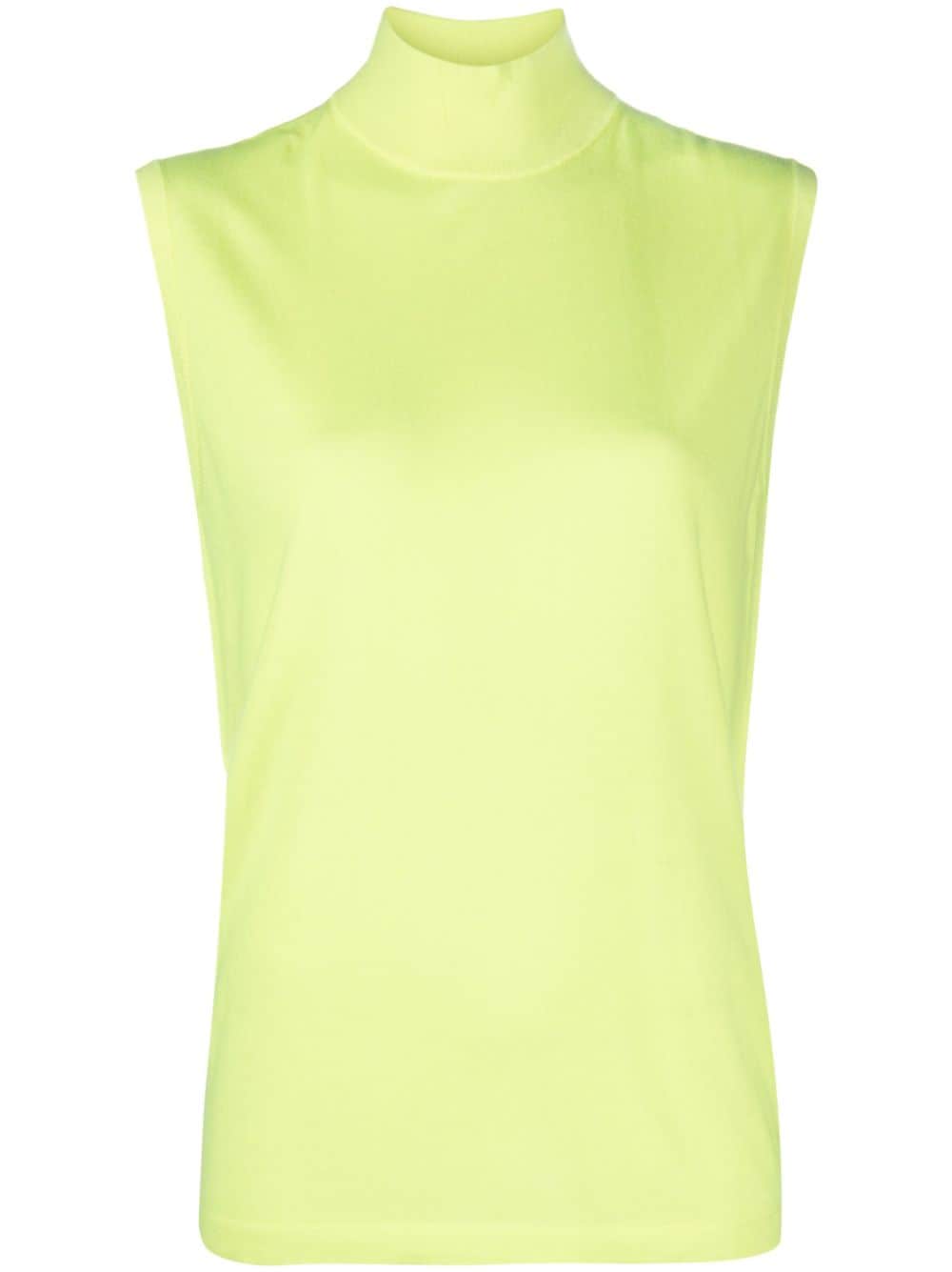 Lisa Yang Lucy Sleeveless Knitted Top In Green