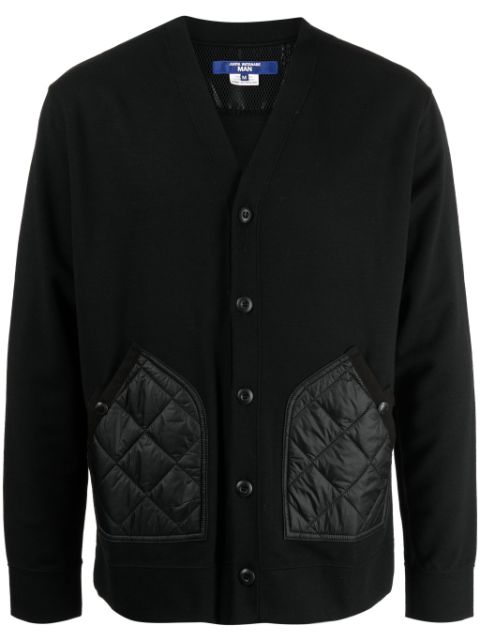 Junya Watanabe MAN quilted-panel V-neck jacket