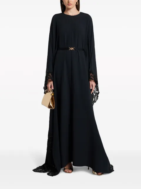 Versace Barocco lace-trim satin gown 10137601A10240 - 1
