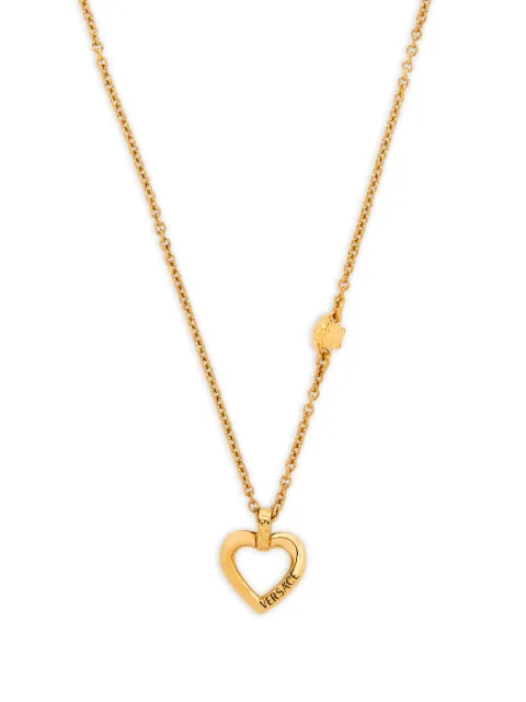 Versace Medusa heart pendant necklace