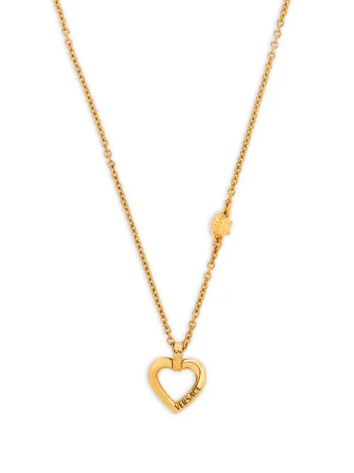 Collier à pendentif cœur Medusa - Versace - Modalova