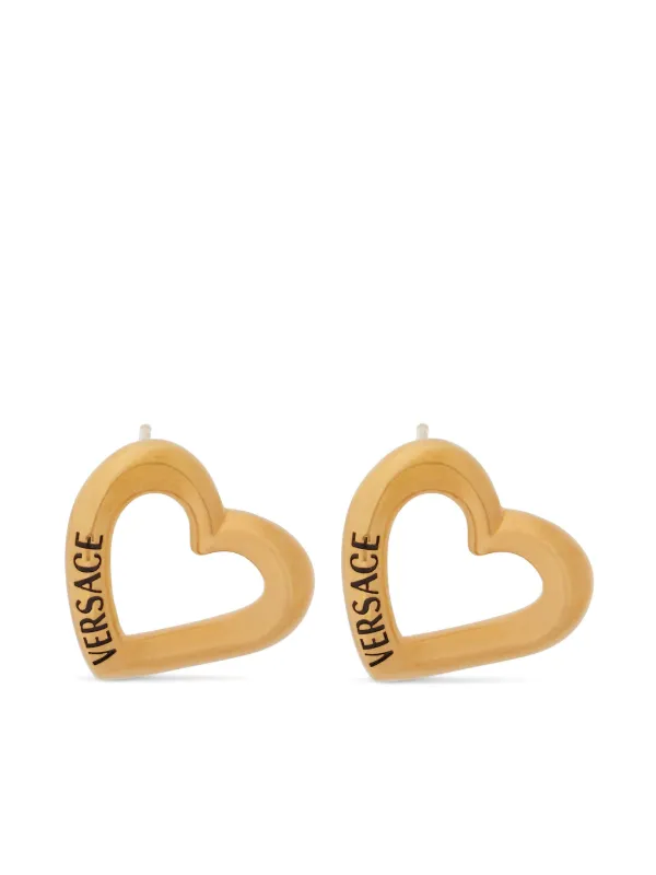 Versace heart earrings store