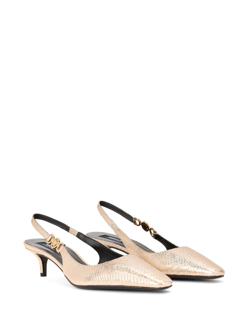 Image 2 of Versace Medusa '95 leather slingback pumps