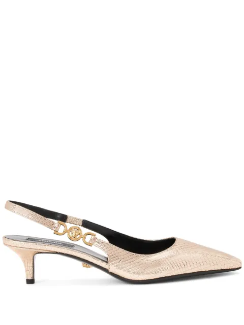 Versace Medusa '95 leather slingback pumps