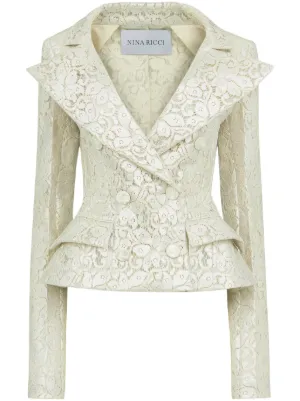 White peplum clearance blazer