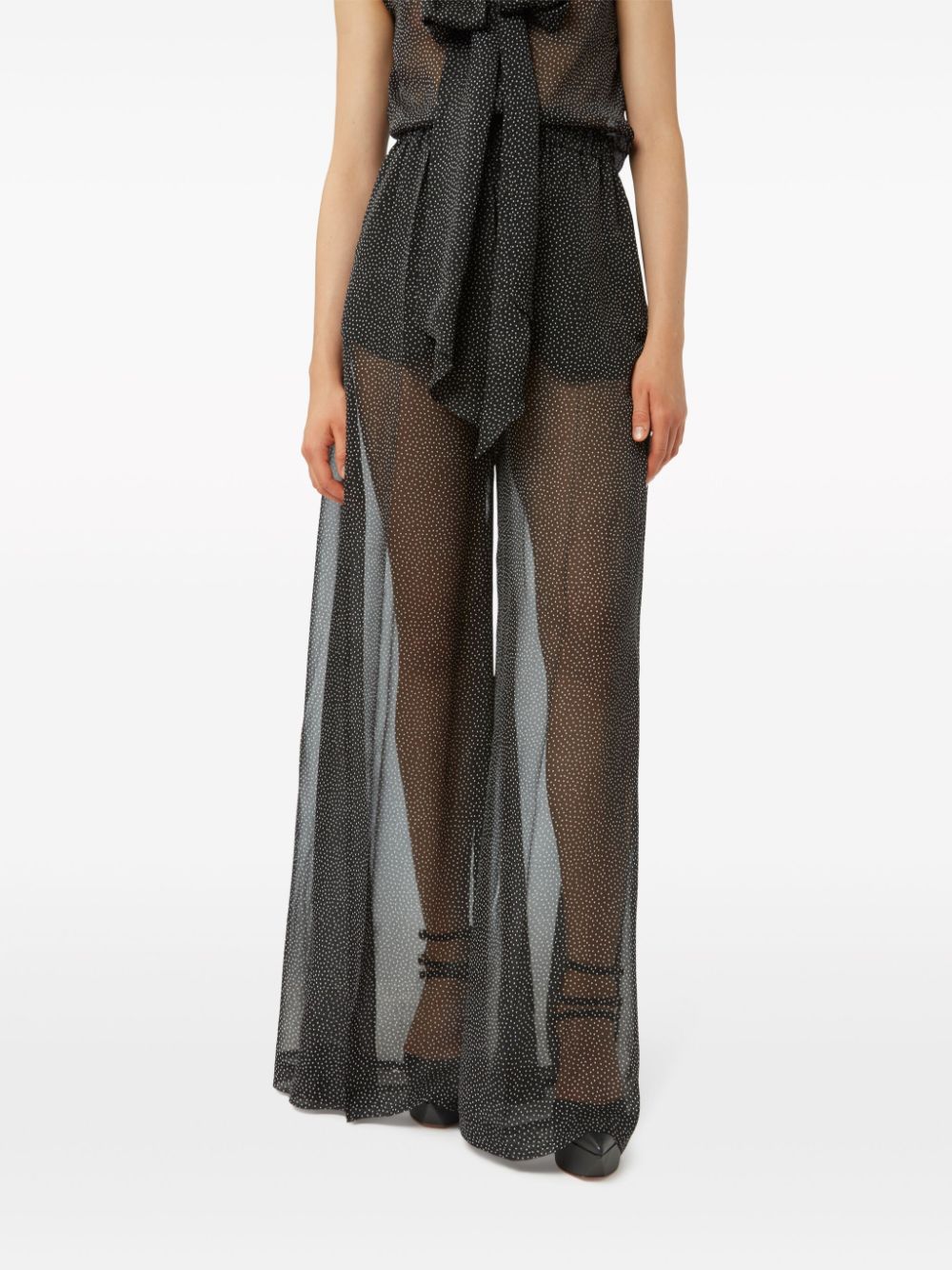 Nina Ricci Broek met stippen Zwart