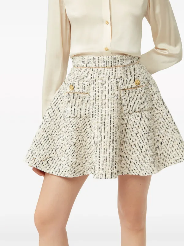 Nina Ricci ツイード スカート | ニュートラル | FARFETCH JP