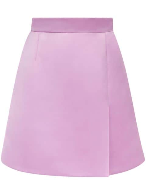 Nina Ricci A-line satin skirt