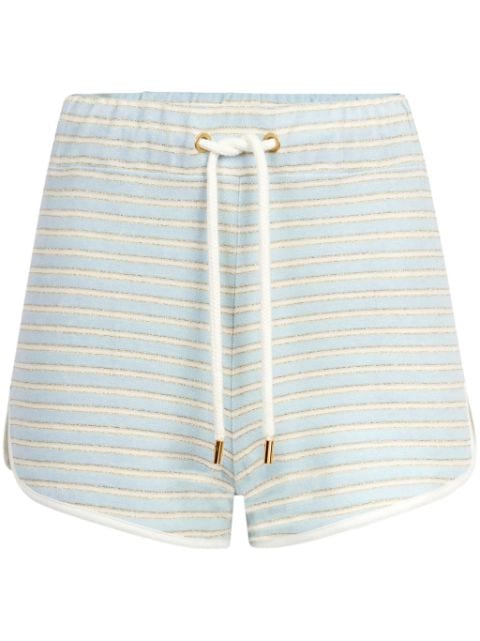 Nina Ricci striped terrycloth mini shorts