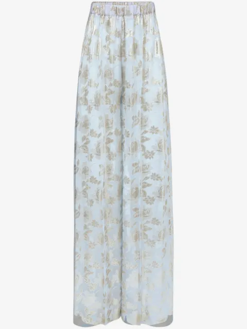 Nina Ricci pantalones palazzo con motivo floral