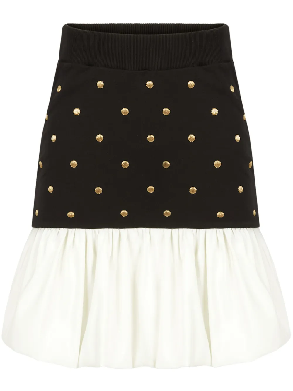 Nina Ricci polka-dot print cotton skirt - Schwarz