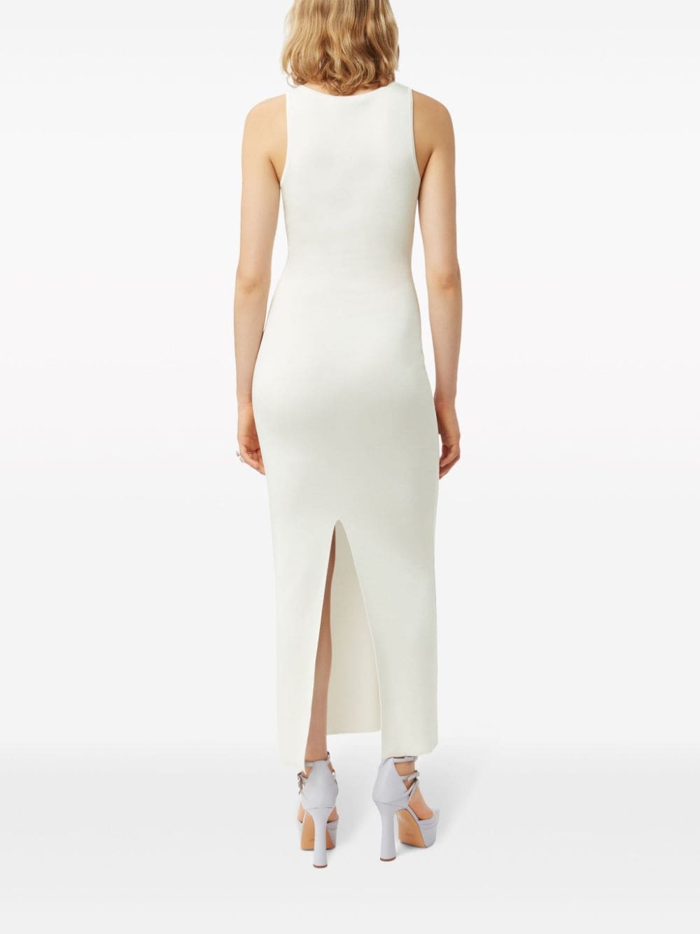 Shop Nina Ricci Corset-style Maxi Dress In White