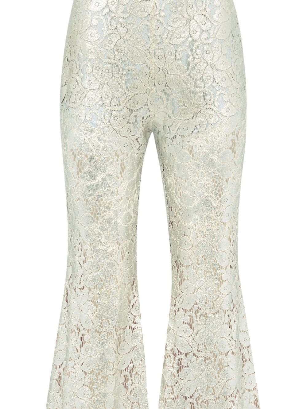 Nina Ricci Pantalones Acampanados Con Encaje Guipur - Farfetch