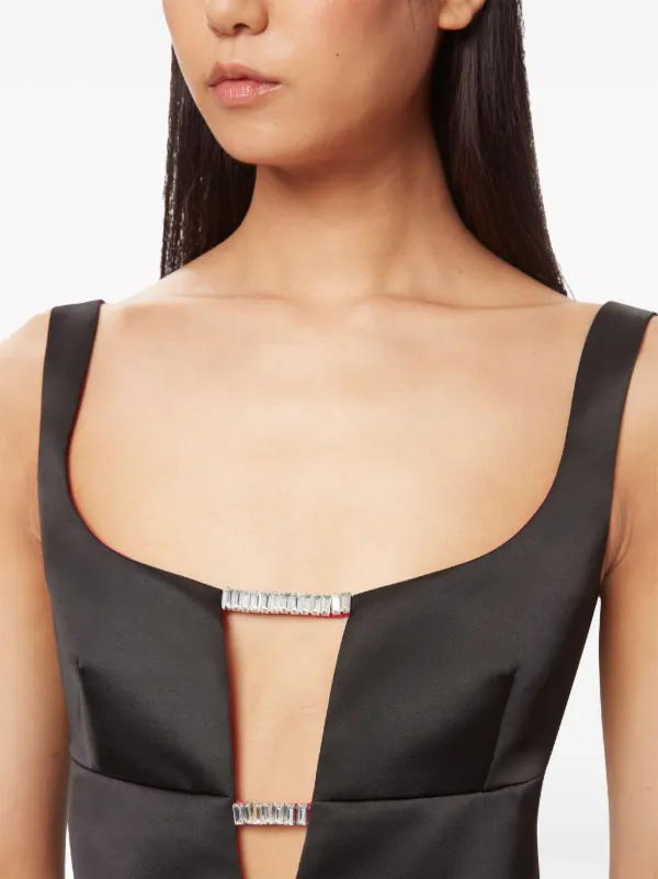ワンピース NINA RICCI SATIN A-LINE DRESS Nina Ricci satin-finish A-line Minidress | Black | FARFETCH