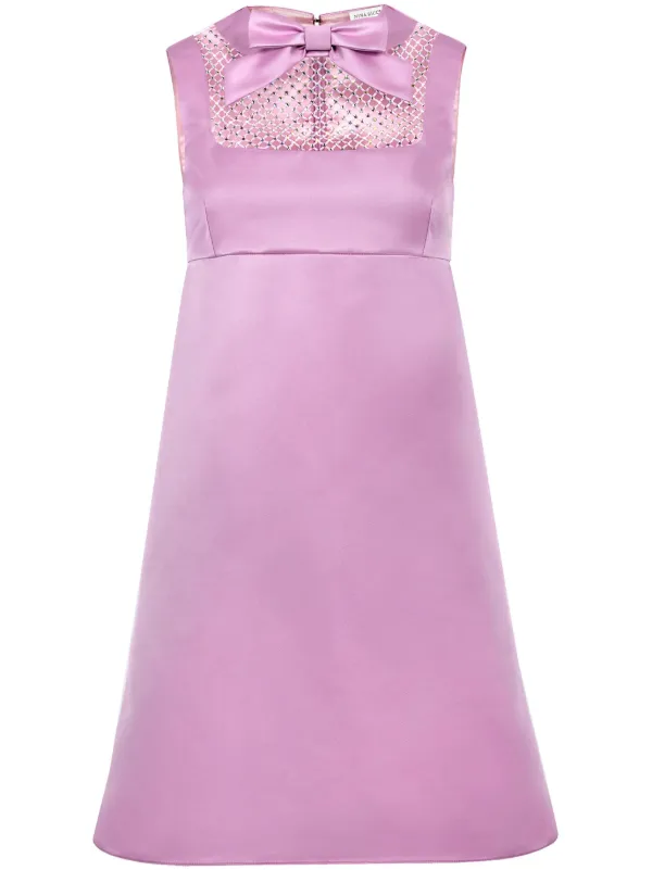 NINA RICCI リボンディテール レースミニドレス 送料込/関税込□NINA RICCI□リボンディテール レースミニドレス