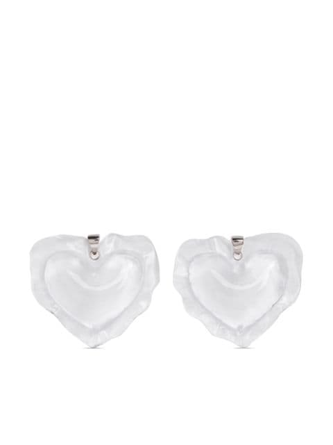 Nina Ricci Cushion Heart drop earrings
