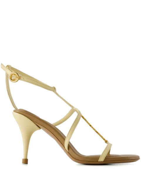 Jacquemus 90mm logo-plaque sandals Women