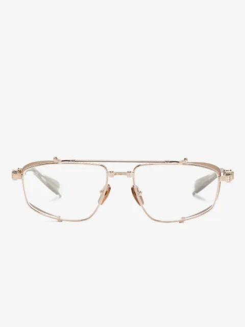 Balmain Eyewear lunettes de vue bicolores à monture pilote